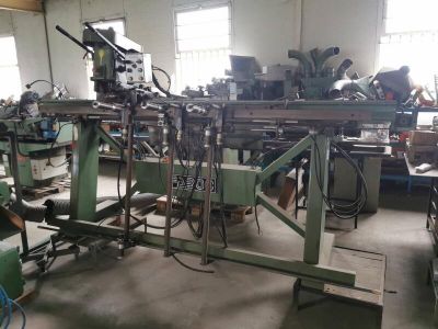 a picture of a factory with many machines in it