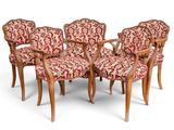 four wooden chairs with red upholstered upholstered upholstered upholstered upholstered upholstered upholstered upholstered upholstered