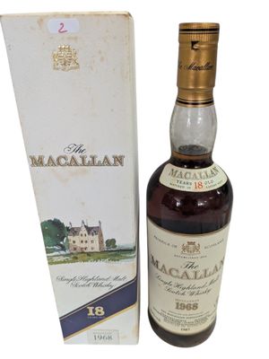 une bouteille de Macallan 18 ans d'âge