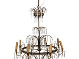an image of a large chandelier with many lights hanging from it