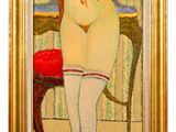 une image d'un tableau représentant une femme assise sur une chaise