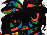 peinture représentant un chat noir aux couleurs vives sur fond blanc