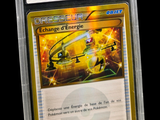 a close up of a card in a plastic case