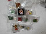 a lot of christmas ornaments in the bag on the table
