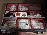 a plastic case with many different items in it