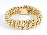 un bracelet en or jaune 18 carats au motif de corde torsadée