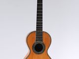 an image of a guitar hanging from a string on a wall