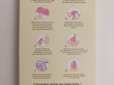 a picture of a pamphlet with instructions on how to use a nail brush