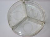 a picture of a divided glass plate on a table
