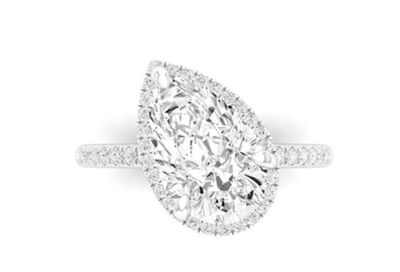 BAGUE EN OR 14K AVEC DES DIAMANTS DE TAILLE LABORATOIRE TOTA… - Photo 1