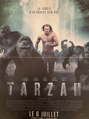 l'affiche du film « Tarzan », mettant en scène la légende de Tarzan