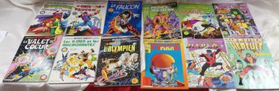 beaucoup de bandes dessinées sur la table