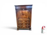 an image of a wooden chest of drawers on a white background