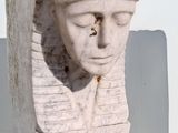 marble bust of a man with a crown on his head