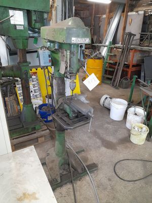 a machine that is sitting inside of a building