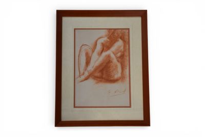 Robert WLERICK (1882-1944), "Nu assis". - Photo 1