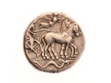 une image d'une pièce de monnaie sur laquelle figure un cheval