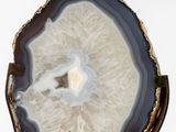 a large slice of agate hanging from the ceiling