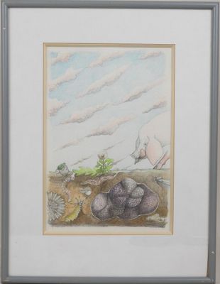 Jean-Jacques MARTIN (XXe). Le cochon.