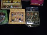 a lot of christmas figurines in the box