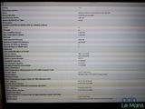 a computer screen displaying a list of items on it