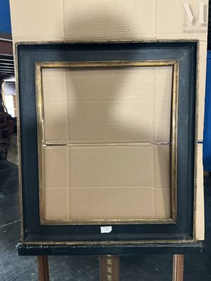 a picture of a picture frame in a box on a stand