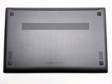 the back side of a laptop with the bottom panel removed