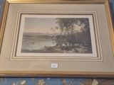 a picture of a painting on the wall of a room