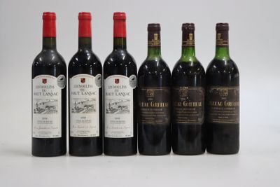 Lot de 6 bouteilles de Bordeaux et Côtes de Bourg - Photo 1