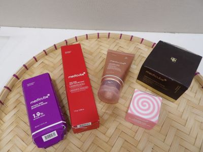 three different types of skin care products on the table
