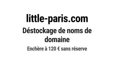 Nom de domaine little-paris.com.