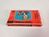 a red box with a picture of a cartoon character on it