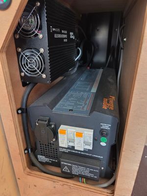 an image of a power invertor inside of a box