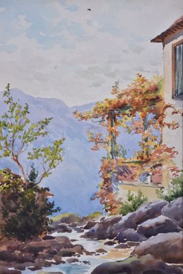 Jean BERNE-BELLECOURT, fils d'BERNE-BELLECOURT, Vue de riviè…