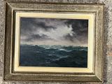 an image of a picture of a painting on a stone wall
