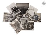 plusieurs vieilles photos en noir et blanc représentant des hommes et des femmes en uniforme militaire