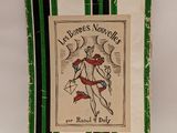 an old book with a picture of a woman on it