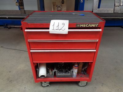 an image of a red tool box with a price tag on it