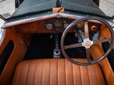 a steering wheel and dashboard of a vintage car