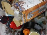 a basket full of food that is sitting on a table