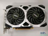 a close up of a video card with two fans on it