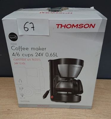 Cafetière 24V- THOMSON - 0.65 L - 4/6 tasses - Puissance 300…
