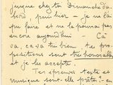 gros plan d'une lettre écrite à la main sur un morceau de papier