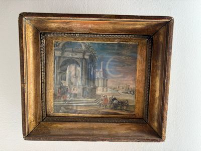 a picture of a painting hanging on the wall