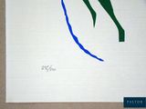 a picture of a drawing of a horse on a piece of paper