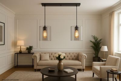 Lampe suspendue ETH The Silo en verre fumé (Ø 28 cm, H 30 cm… - Photo 1