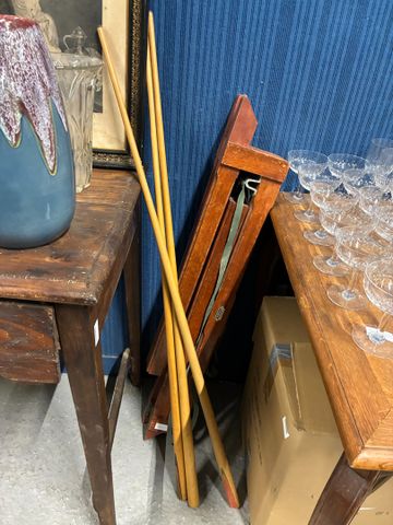 Billard « Le billard chez soi » à cadre pliable en bois et trois 