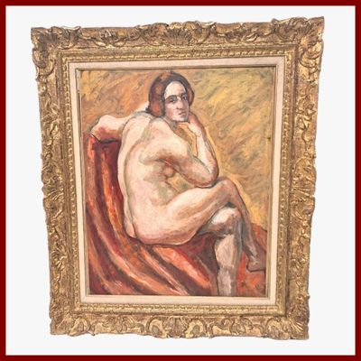 GIRIEUD Pierre Paul 1876-1948 : Nu assis.