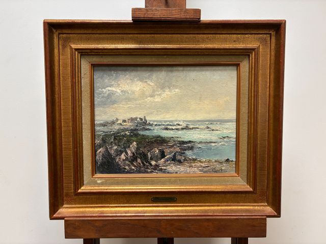 Gaston THIERY (1922-2013) : « La pointe Sehar ». Huile sur toile ...