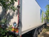a truck that is parked on the side of the road